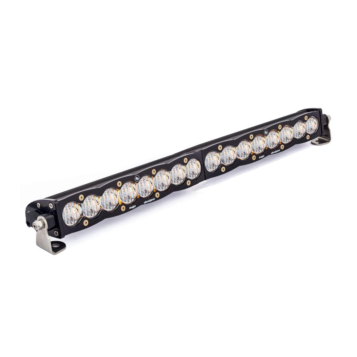 S8 Straight LED Light Bar, 20" clear-wide corner