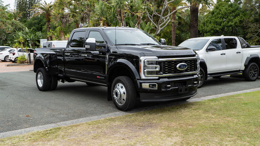 SOLD 2024 FORD F-450 Platinum Dually (BLACK & CARMELO INTERIOR)