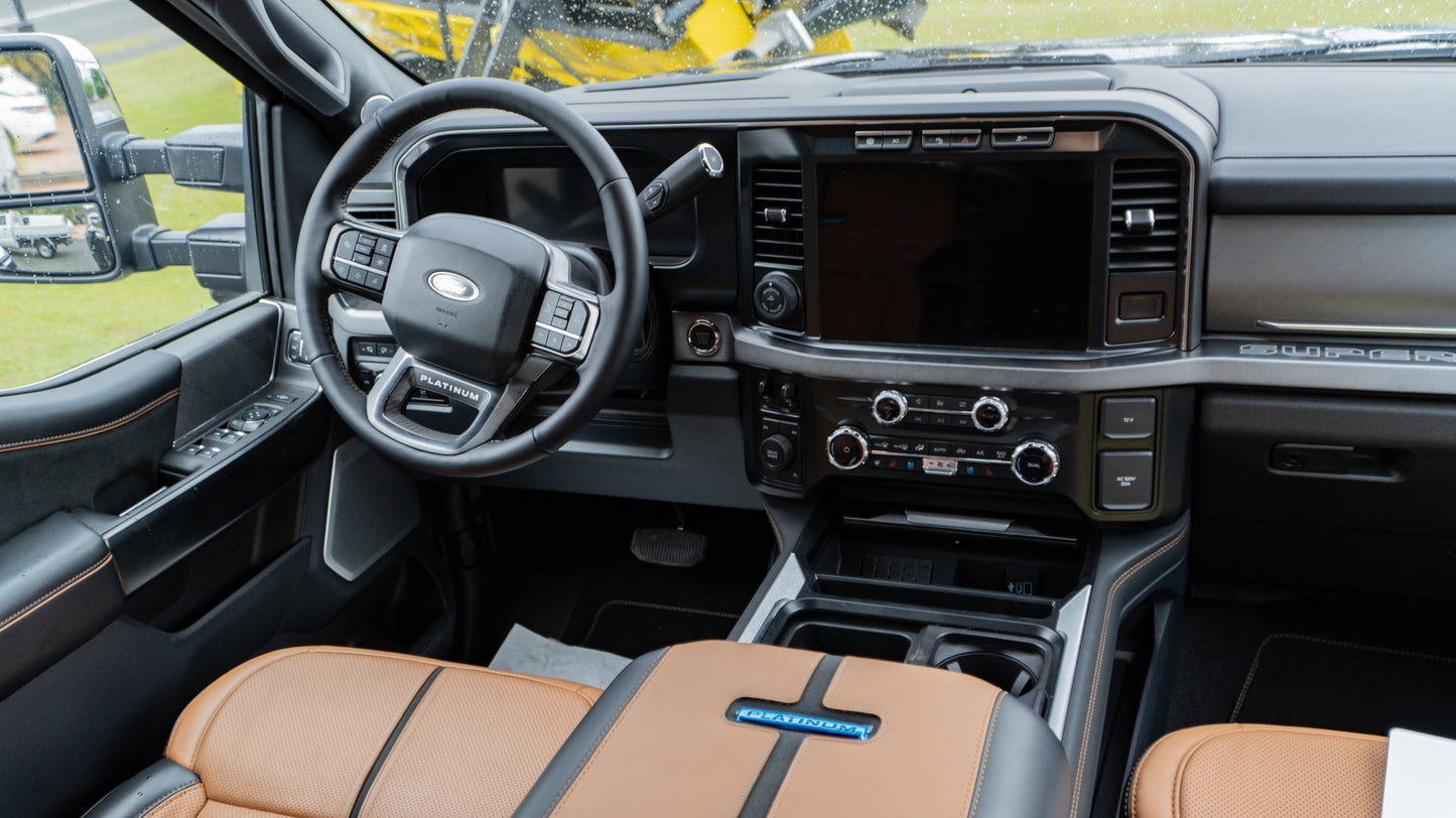 SOLD 2024 FORD F-450 Platinum Dually (BLACK & CARMELO INTERIOR)