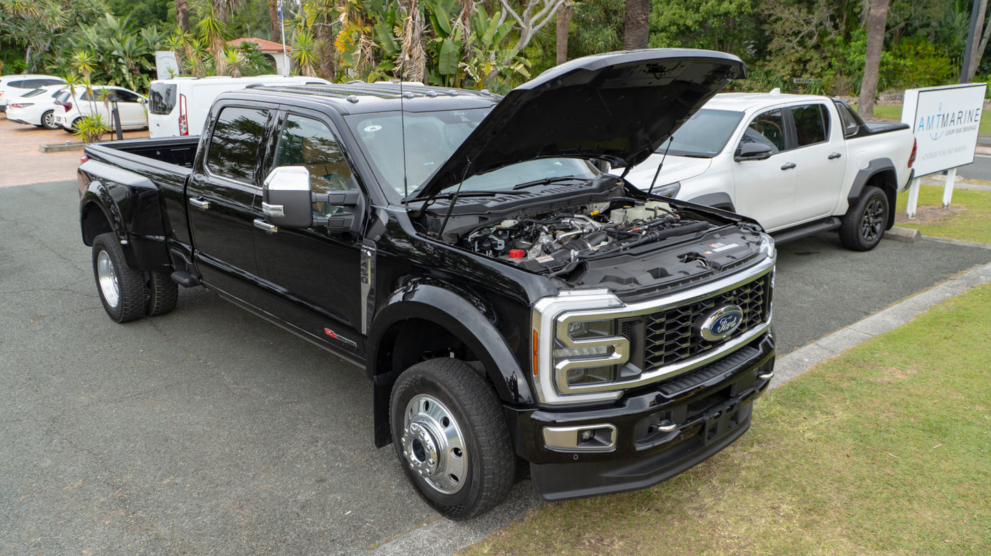 SOLD 2024 FORD F-450 Platinum Dually (BLACK & CARMELO INTERIOR)