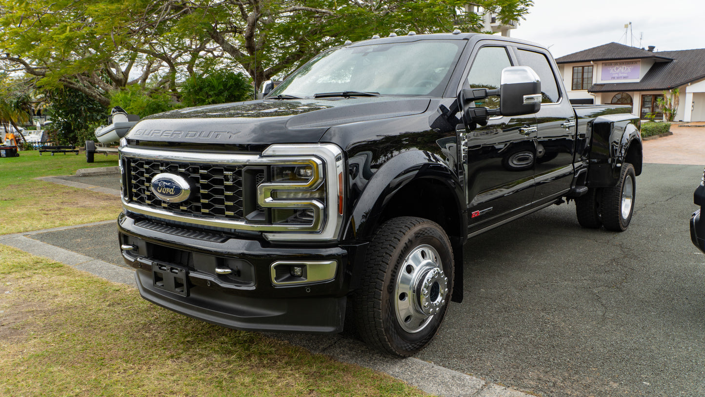 SOLD 2024 FORD F-450 Platinum Dually (BLACK & CARMELO INTERIOR)