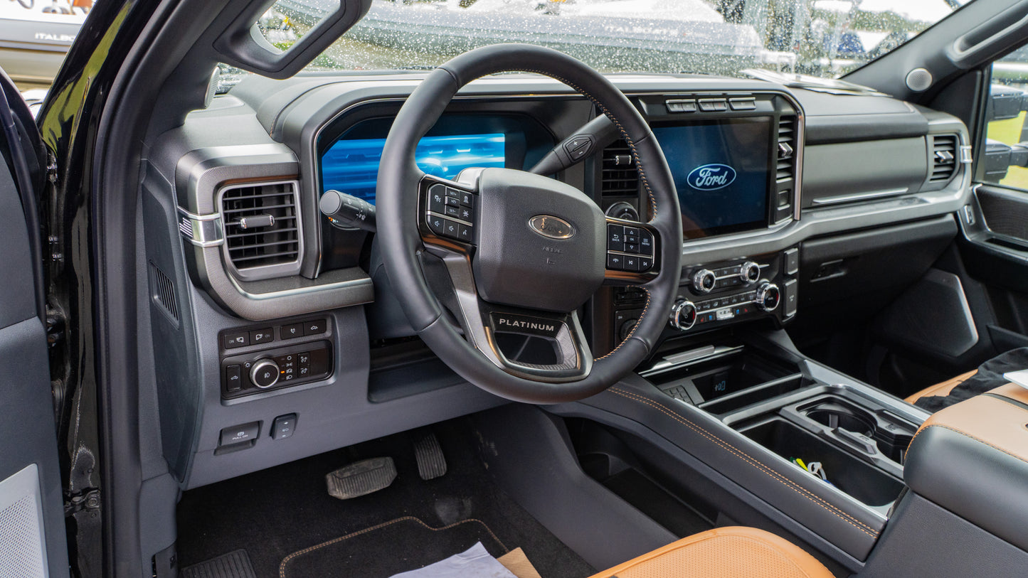 SOLD 2024 FORD F-450 Platinum Dually (BLACK & CARMELO INTERIOR)