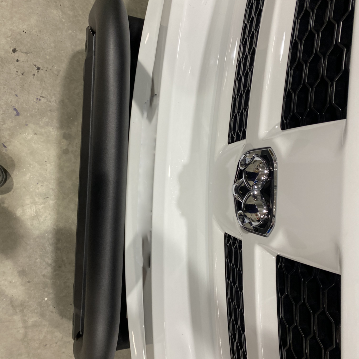 Black Nudge Bar with DBL Row Light Bar suits Ram 1500 DS (13-24) by AMTRUX