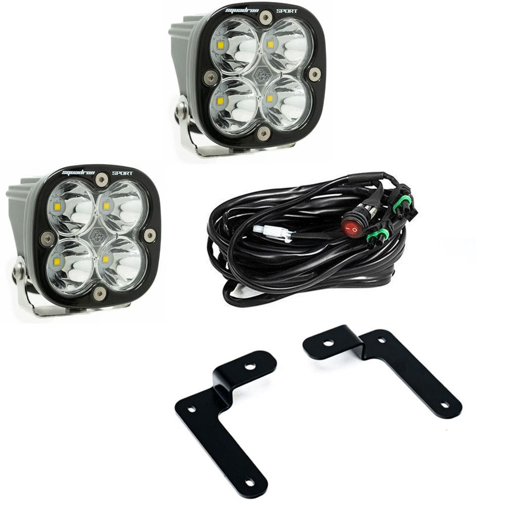 Jeep JL/JT Squadron Sport A-Pillar Light Kit - Jeep 2020-24 Gladiator; 2018-24 Wrangler JL