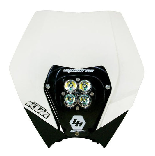 KTM Squadron Pro (A/C) Headlight Kit w/ '08-13 Shell - KTM 2008-09 200 XC; 2008-12 200 XC-W/250 SX/250 XC; 2008-10 250 XC-F/250 XCF-W; 2008-12 250 XC-W/300 XC/300 XC-W; 2009-11 400 XC-W; 2008-11 450 EXC-R; 2008-12 450 XC-F/450 XC-W