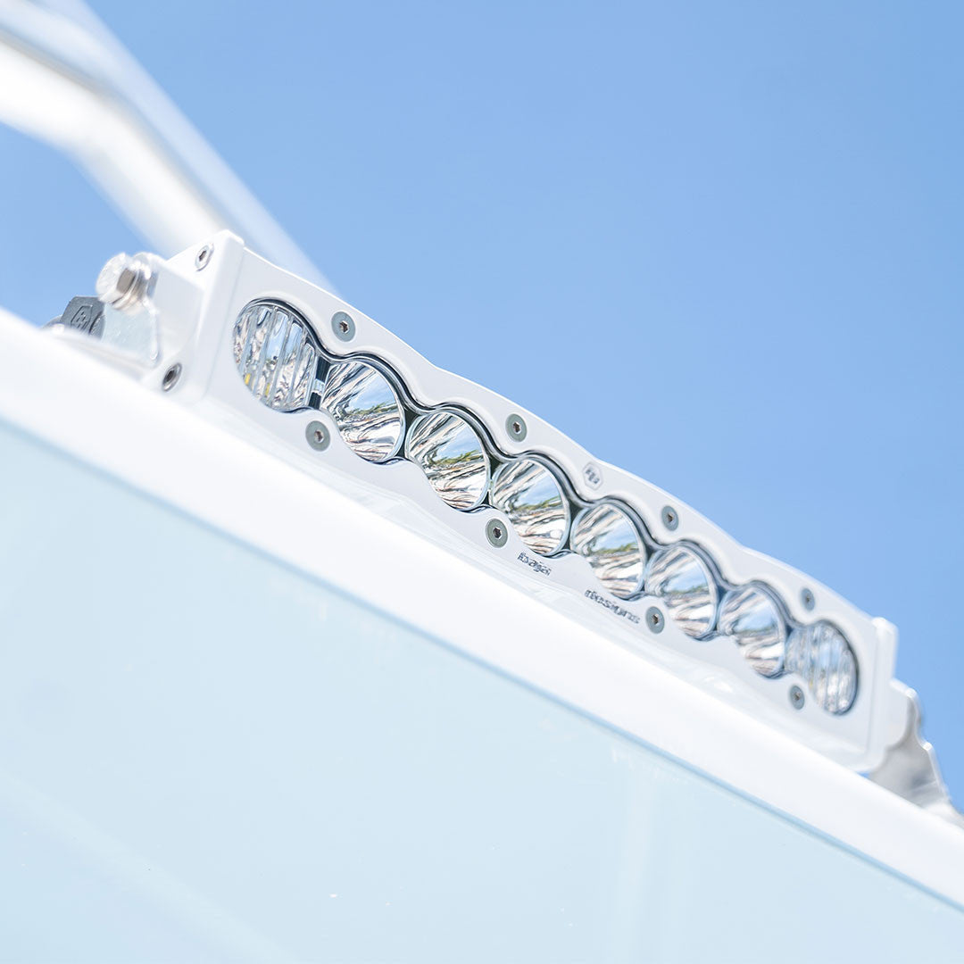 S8 White Straight LED Light Bar - Universal