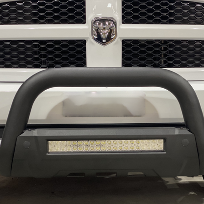 Black Nudge Bar with DBL Row Light Bar suits Ram 1500 DS (13-24) by AMTRUX