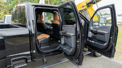 SOLD 2024 FORD F-450 Platinum Dually (BLACK & CARMELO INTERIOR)