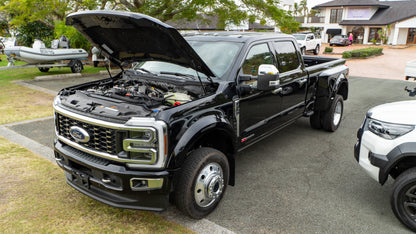 SOLD 2024 FORD F-450 Platinum Dually (BLACK & CARMELO INTERIOR)
